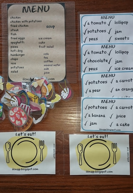 Let's Eat Game - food vocabulary