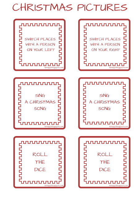 Christmas Pictures Board Game