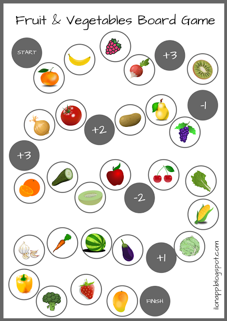 Fruit and vegetables board game
