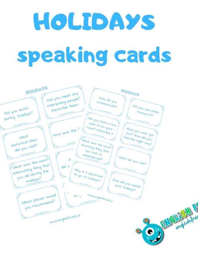 Holidays Speaking Cards