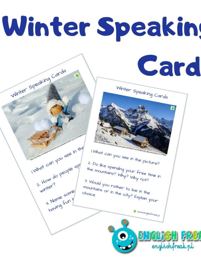 Winter Speaking Cards – porozmawiajmy!