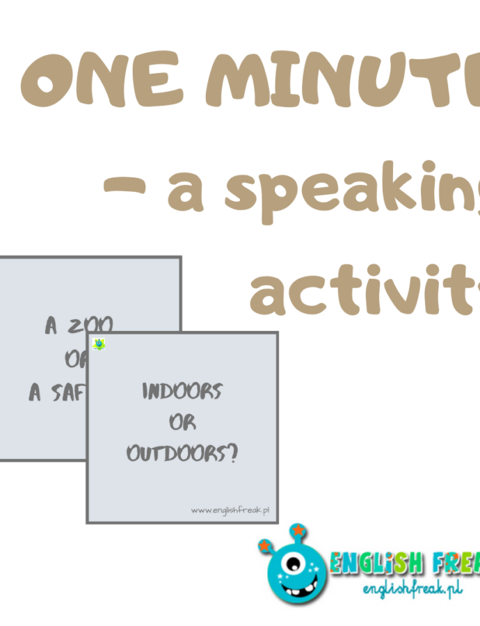 One minute – a speaking activity