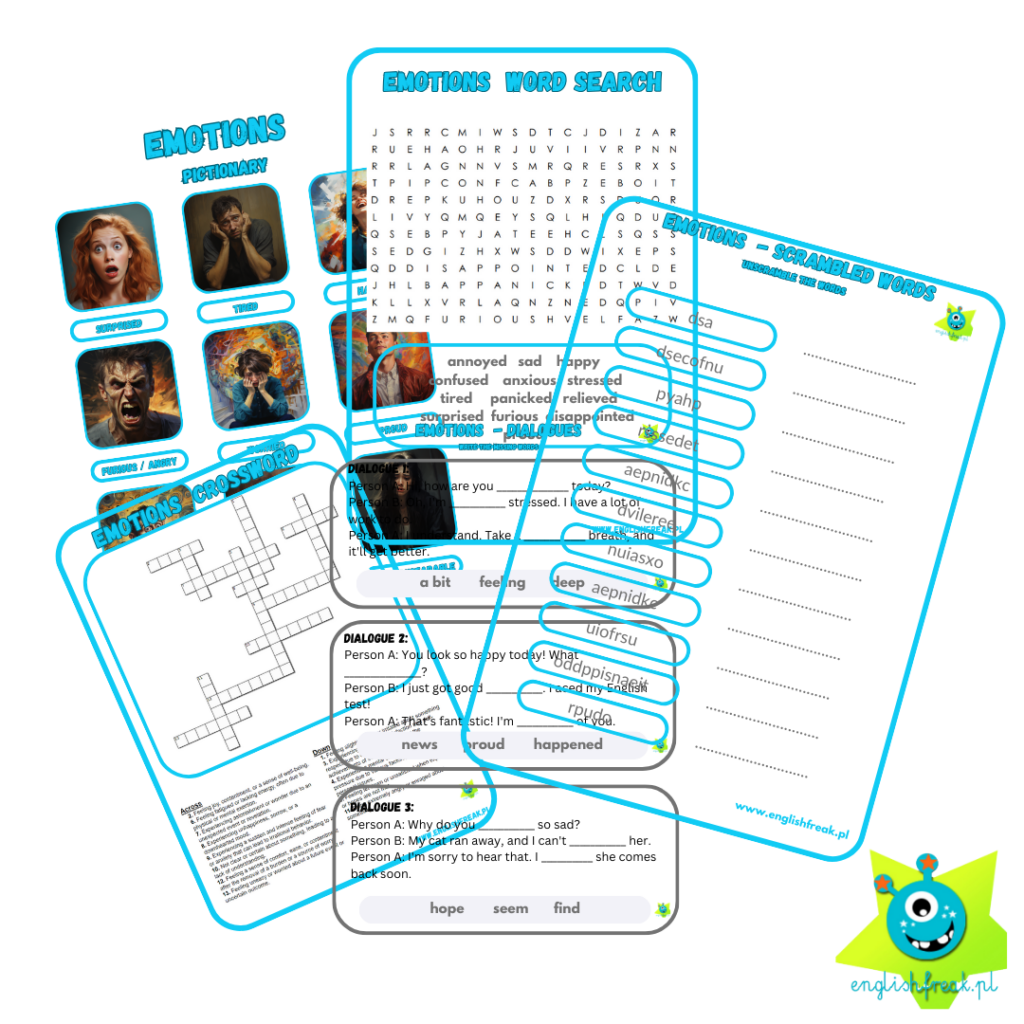 Emotions - Worksheets for ESL Teachers