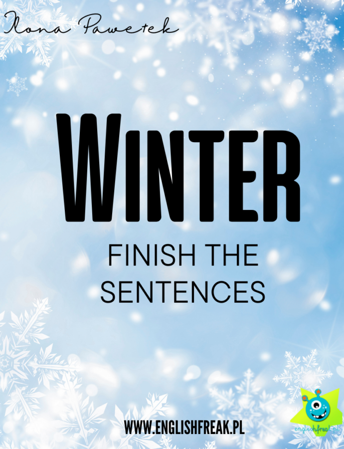 „Winter – Finish The Sentences” – materiał edukacyjny