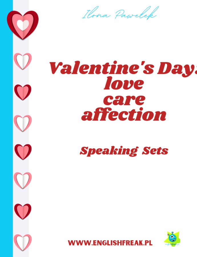 Valentine’s Day Speaking Sets – karty konwersacyjne – materiał edukacyjny