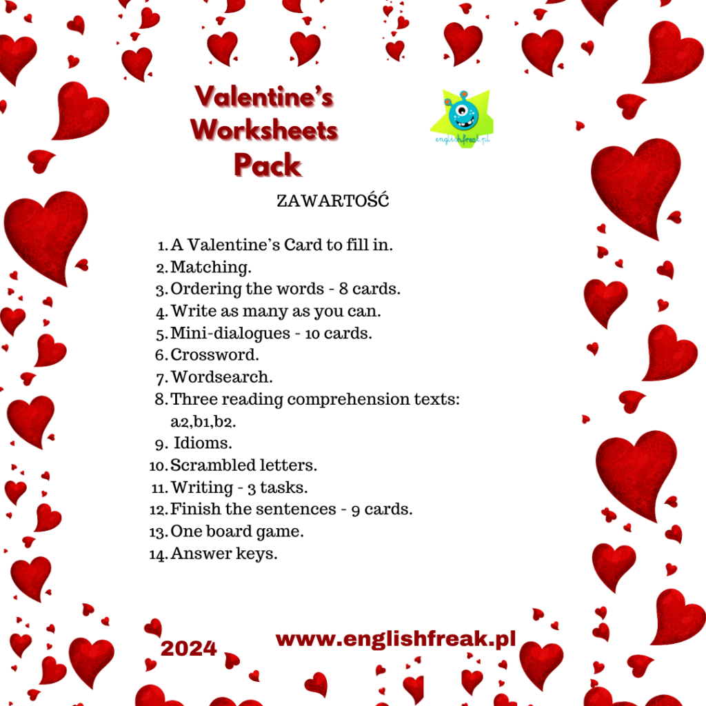 Valentine's Day Worksheets Pack