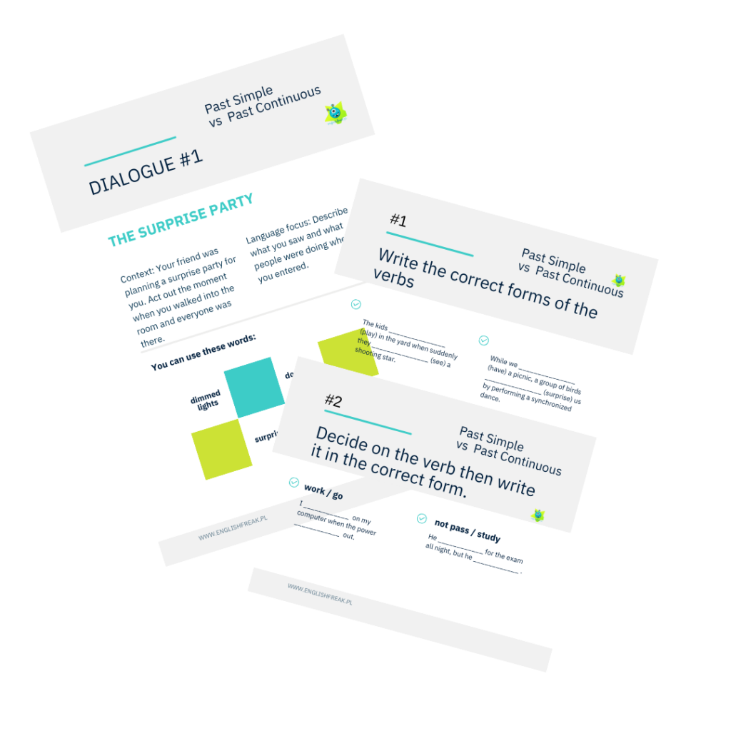 Past Simple vs Past Continuous Pack
