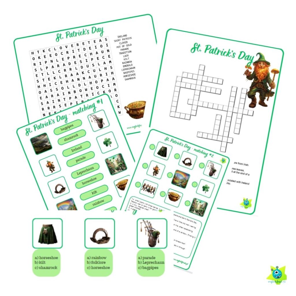 St.Patrick's Day Worksheets I.Pawełek