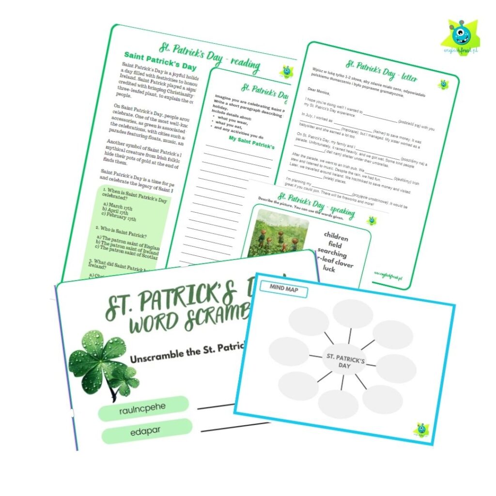 St.Patrick's Day Worksheets I.Pawełek