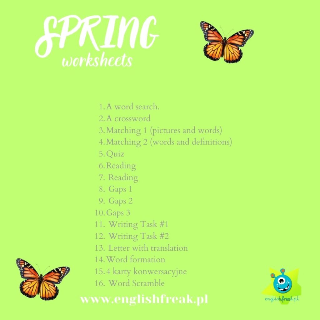 Spring Worksheets I.Pawełek