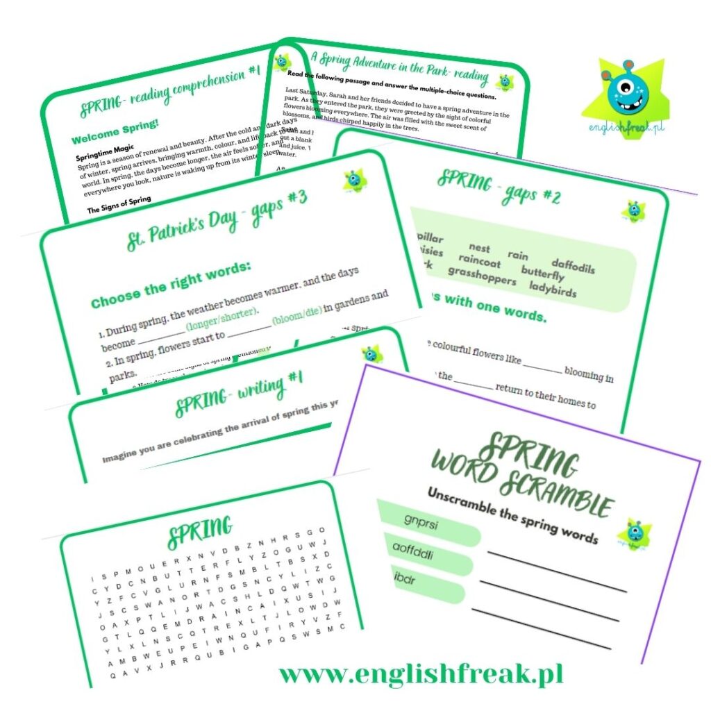 Spring Worksheets I.Pawełek