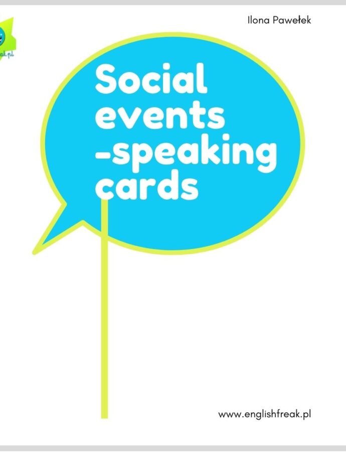 Social events – speaking cards – karty konwersacyjne