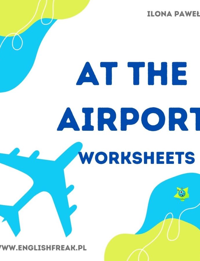 „At the airport – Worksheets” – karty pracy