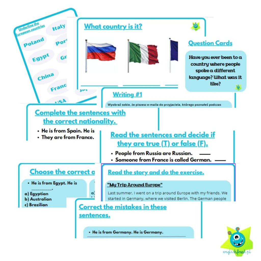 Countries and nationalities by I. Pawełek