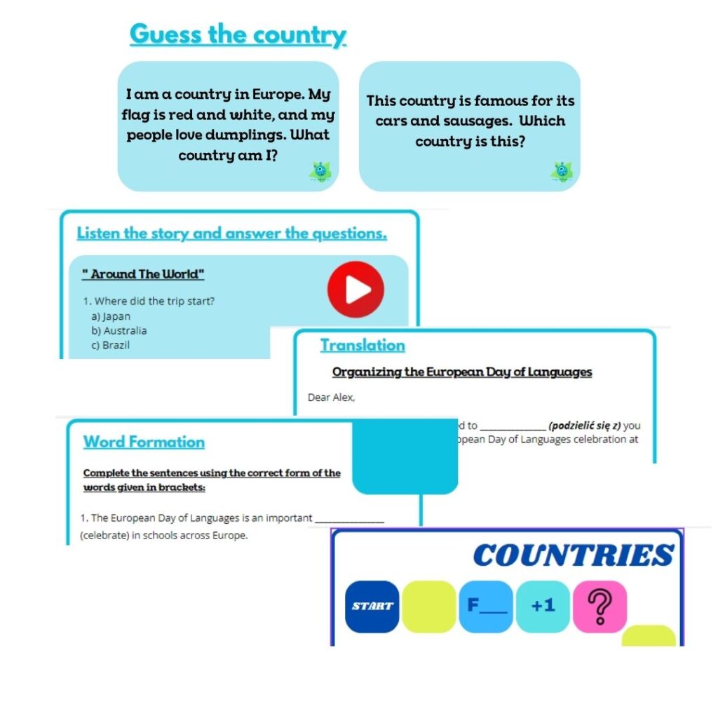 Countries and nationalities by I. Pawełek