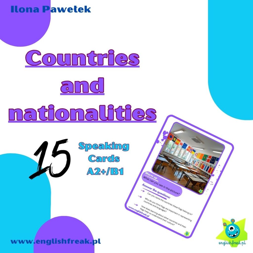 Countries and nationalities - speaking cards A2+/B1