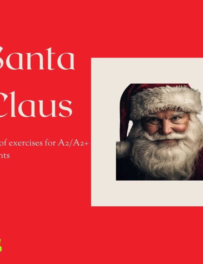 “Santa Claus” – prezentacja  na poziomie A2/A2+ – materiał edukacyjny