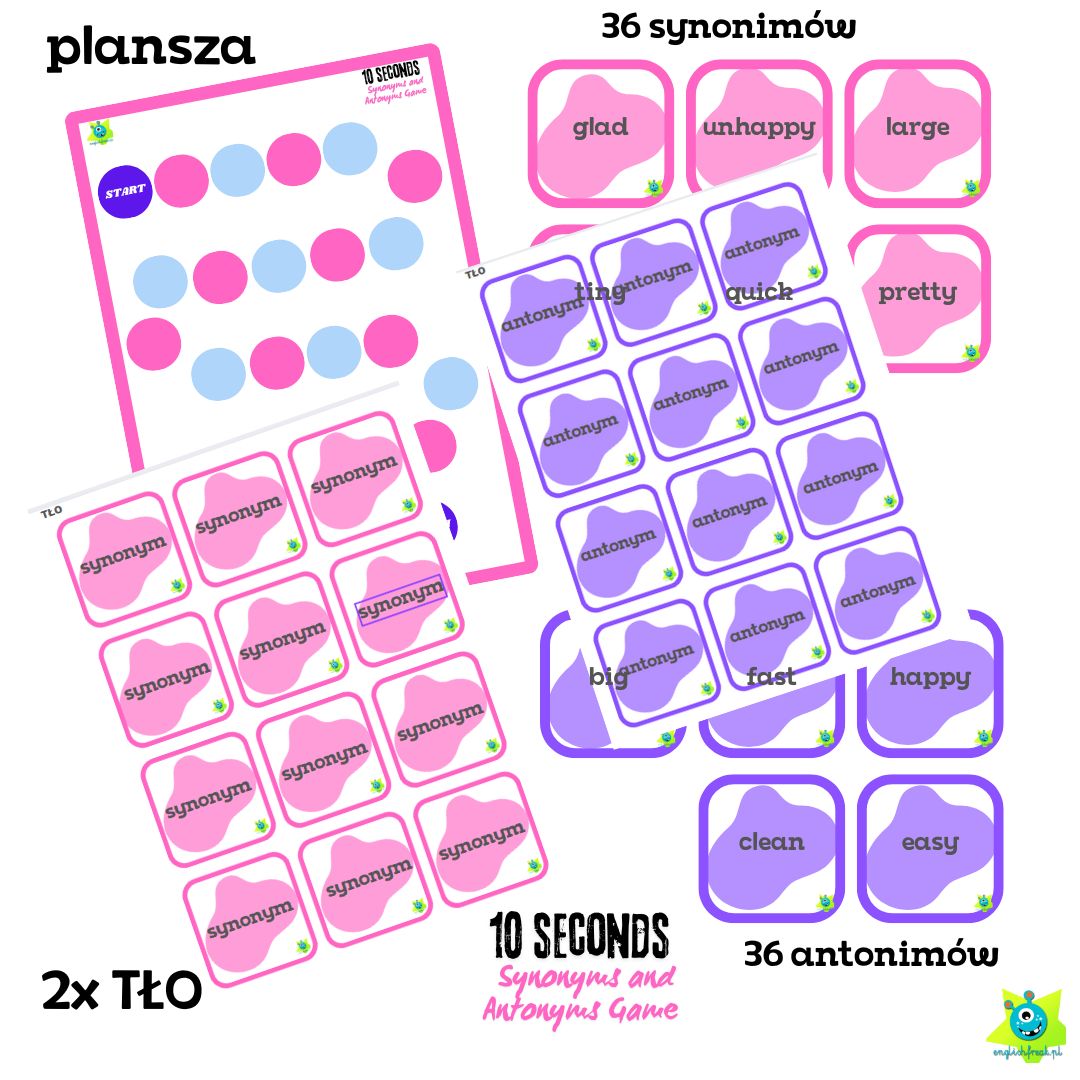 “10 Seconds Game: Antonyms and Synonyms”