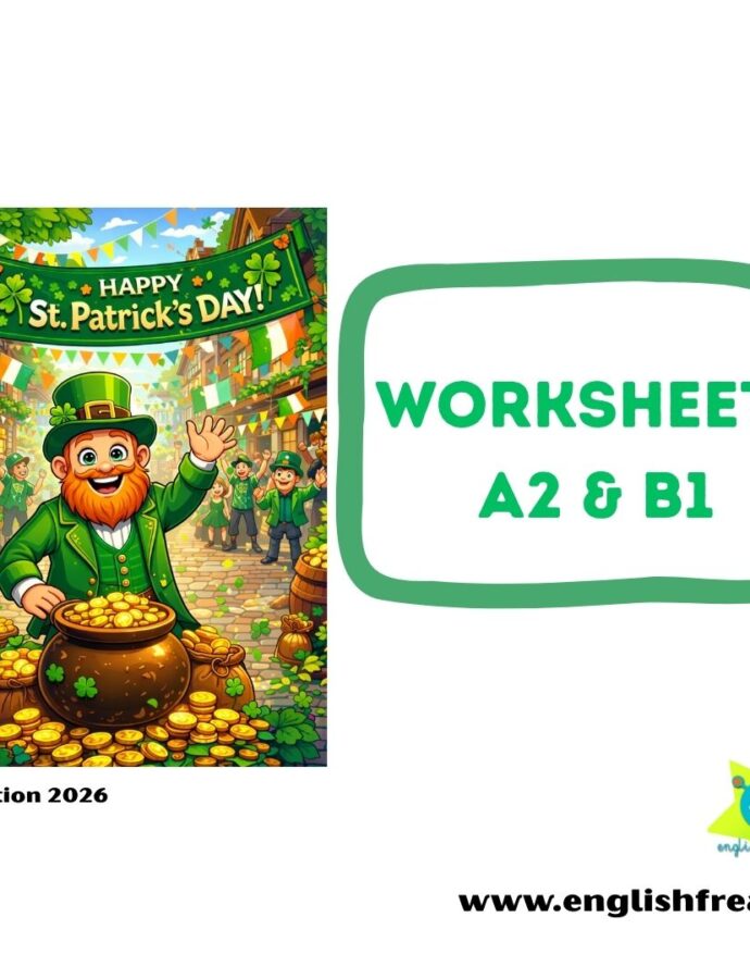 St. Patrick’s Day: Worksheets A2–B1 – karty pracy do nauki angielskiego