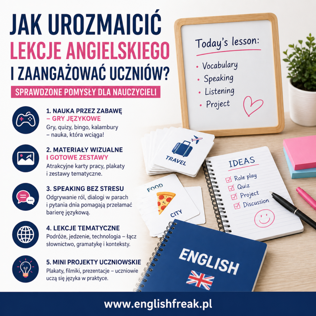 Jak urozmaicić lekcje angielskiego