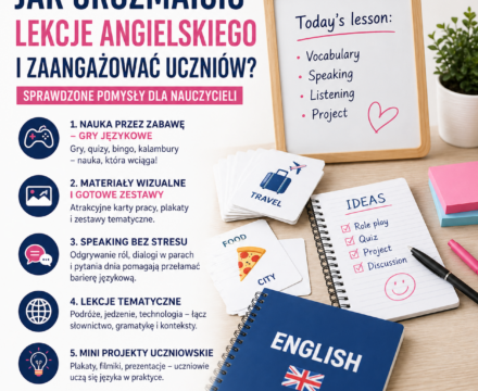 Jak urozmaicić lekcje angielskiego i zaangażować uczniów? Sprawdzone pomysły dla nauczycieli