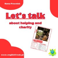Let's talk about helping and charities - speaking cards B1 by Ilona Pawełek 2