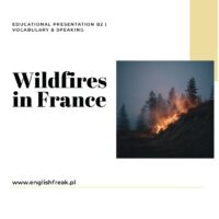 "Wildfires in France" Prezentacja PDF English Freak