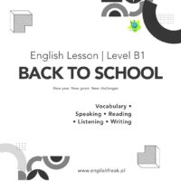 Back to School B1 prezentacja pdf English Freak