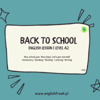 Back to School English Lesson A2 English Freak 1