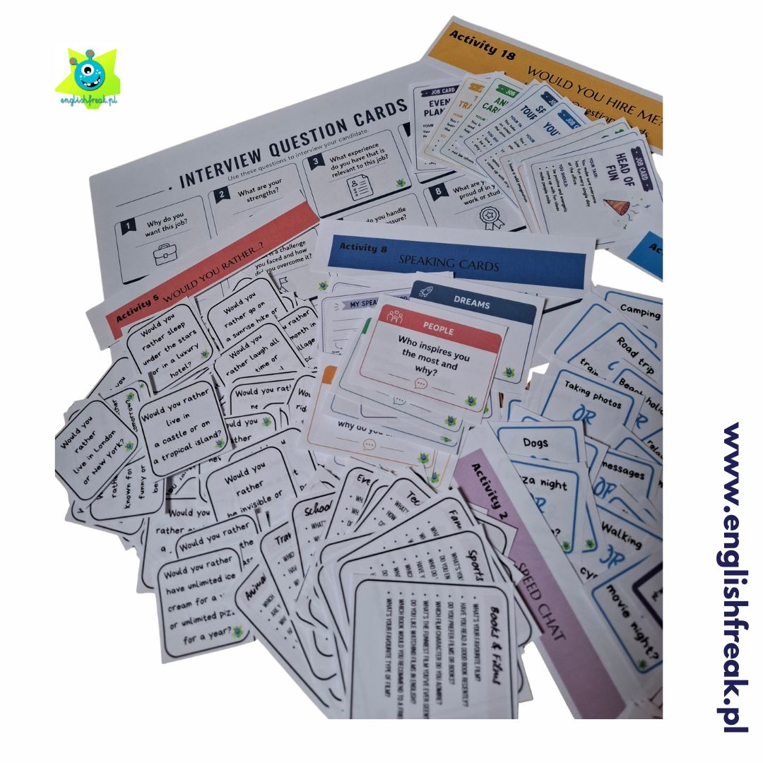 Speaking Activities Box English Freak 1