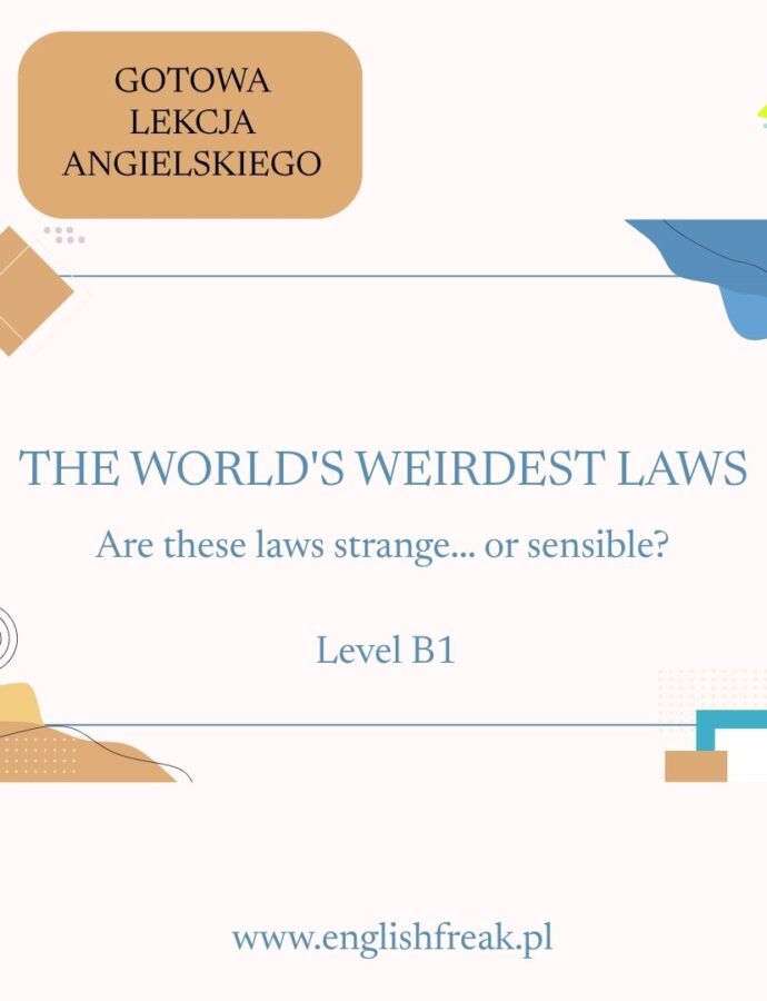 The World’s Weirdest Laws – prezentacja B1 z języka angielskiego