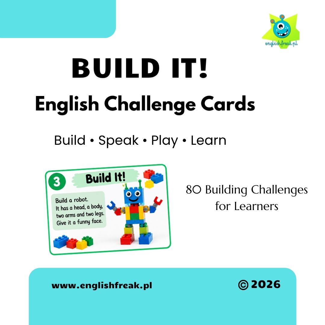 BUILD IT! English Challenge Cards English Freak