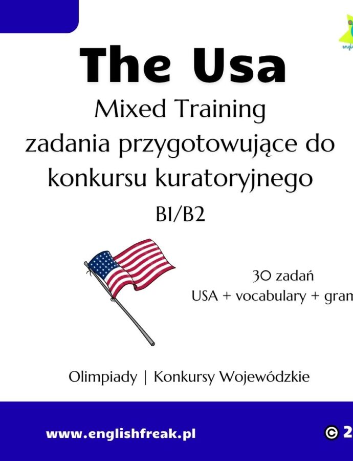 The USA Mixed Training B1/B2 – zadania do konkursu kuratoryjnego z języka angielskiego PDF
