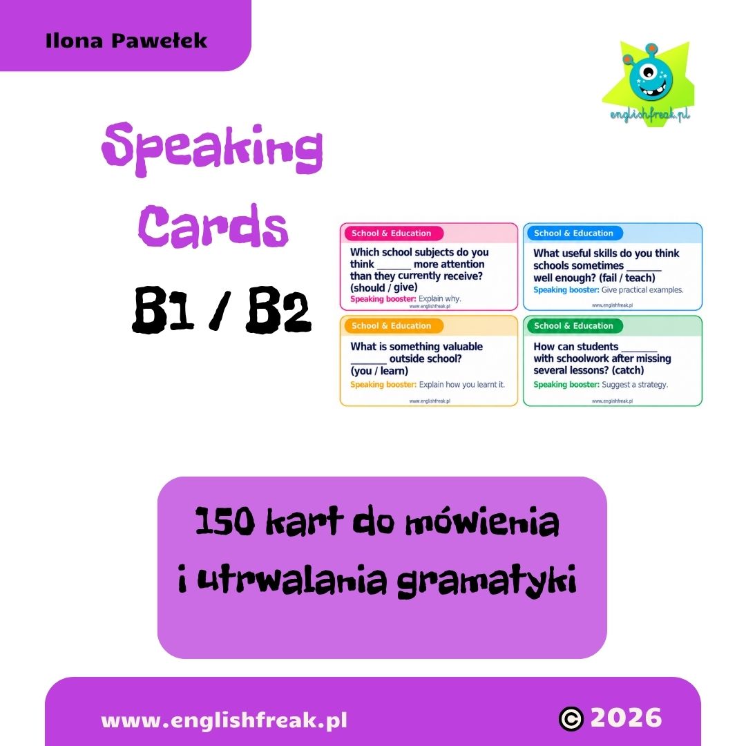Speaking Cards B1/B2 English Freak