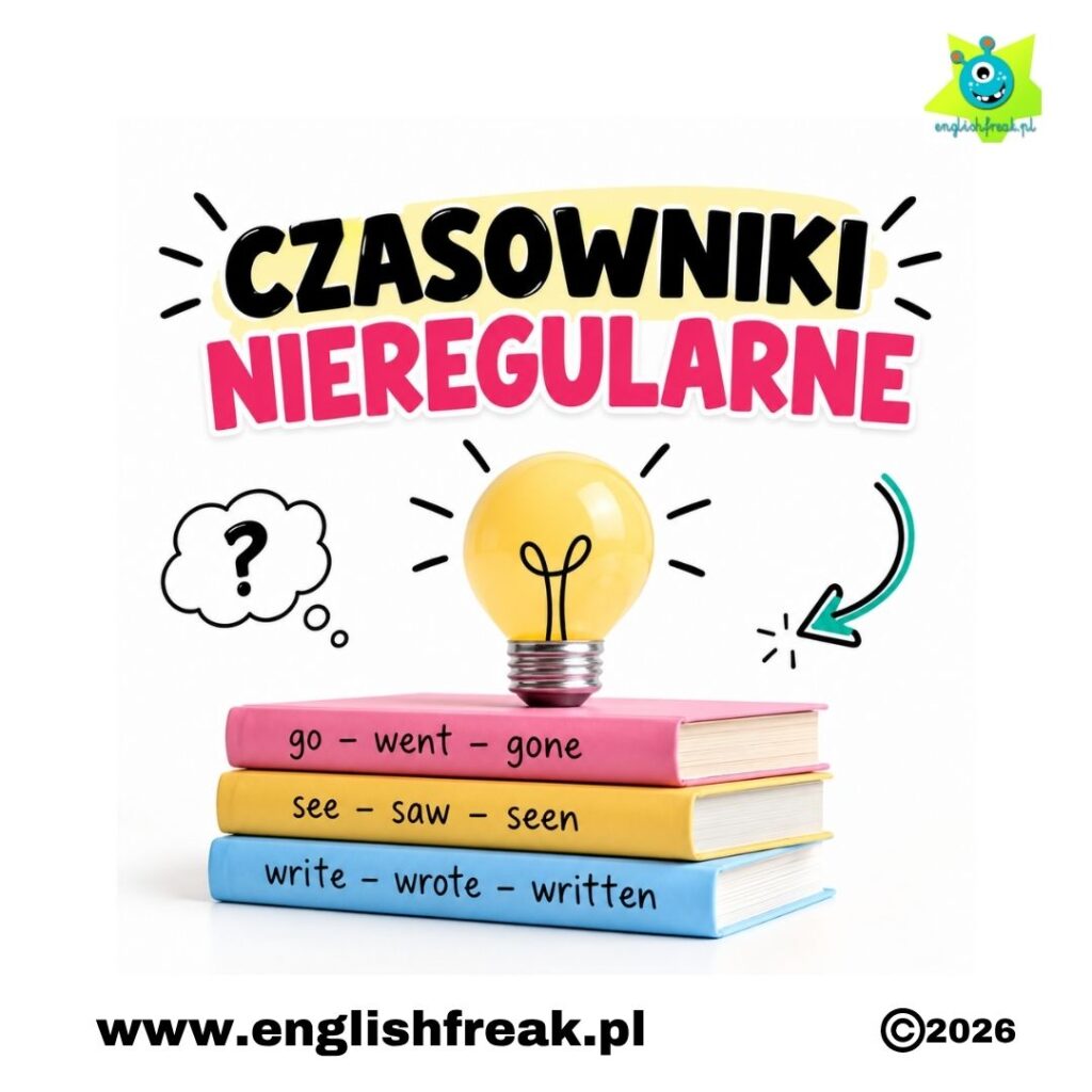 czasowniki nieregularne angielski English Freak